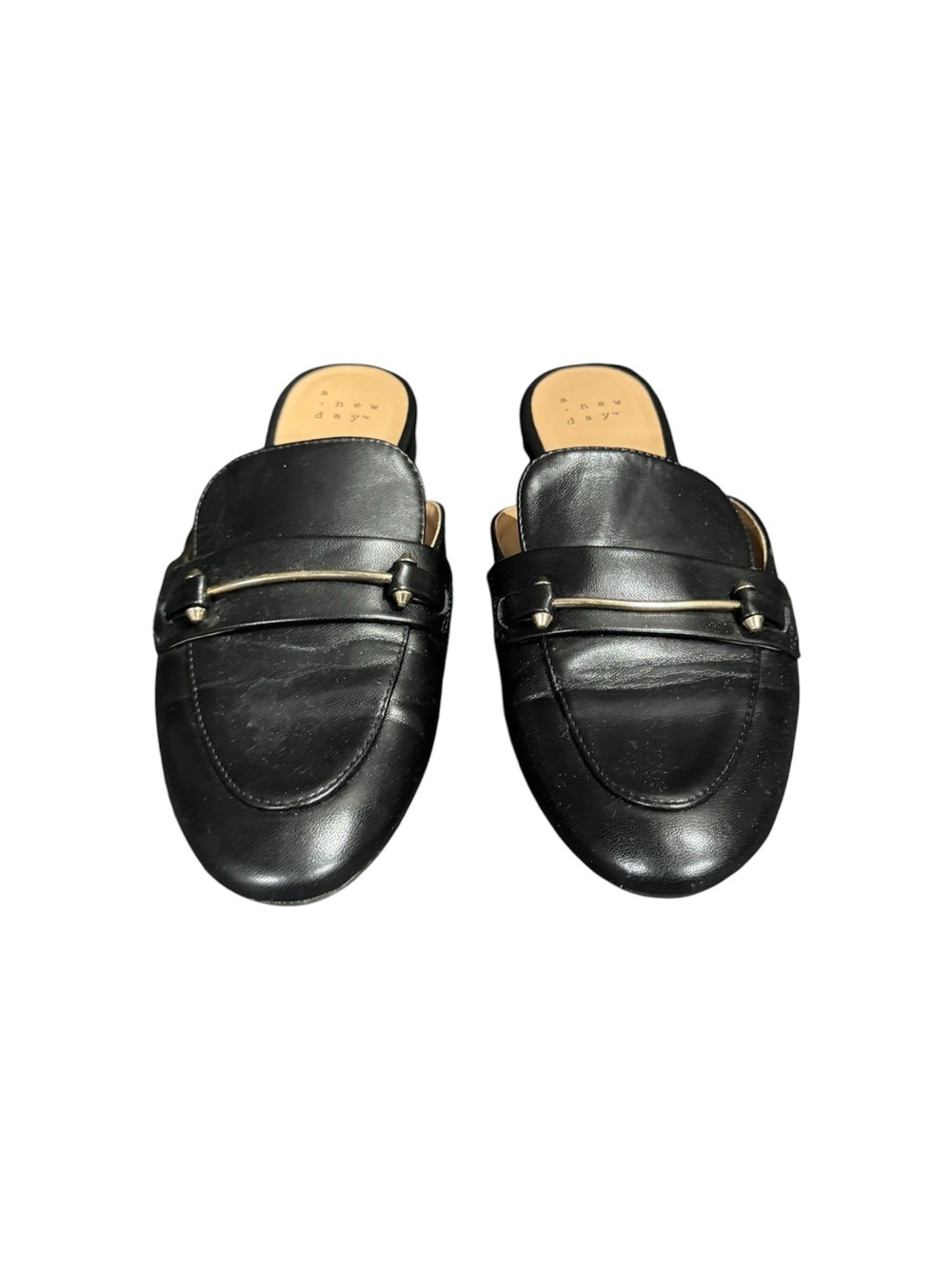 A New Day Black Mule Loafers Women’s Size 7 Slip On Flats